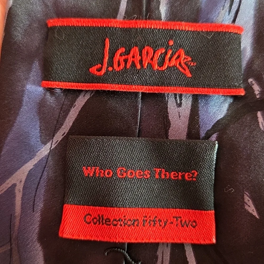 J GARCIA Who‎ Goes There? Silk Tie Skeleton